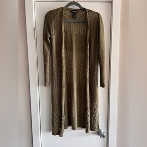 Long Green Cardigan